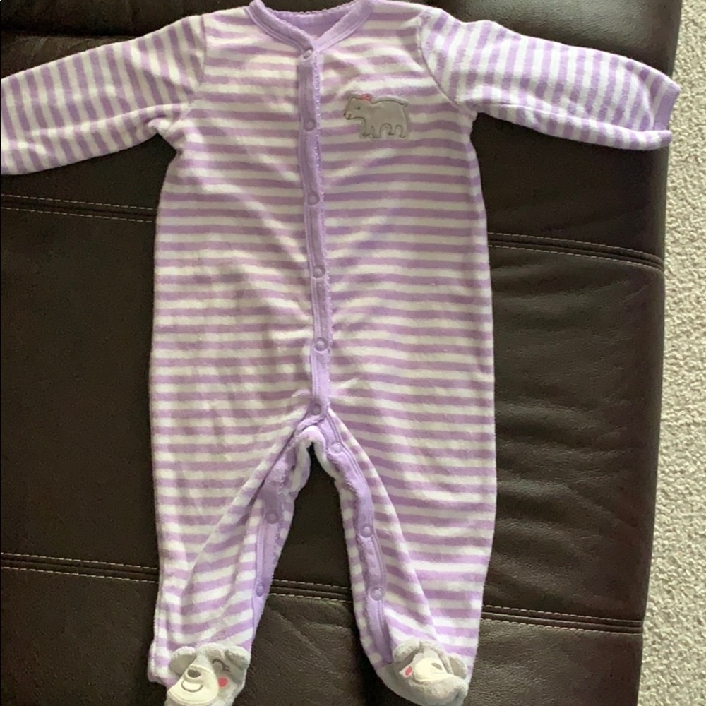 Carter’s Terry Purple striped Sleeper